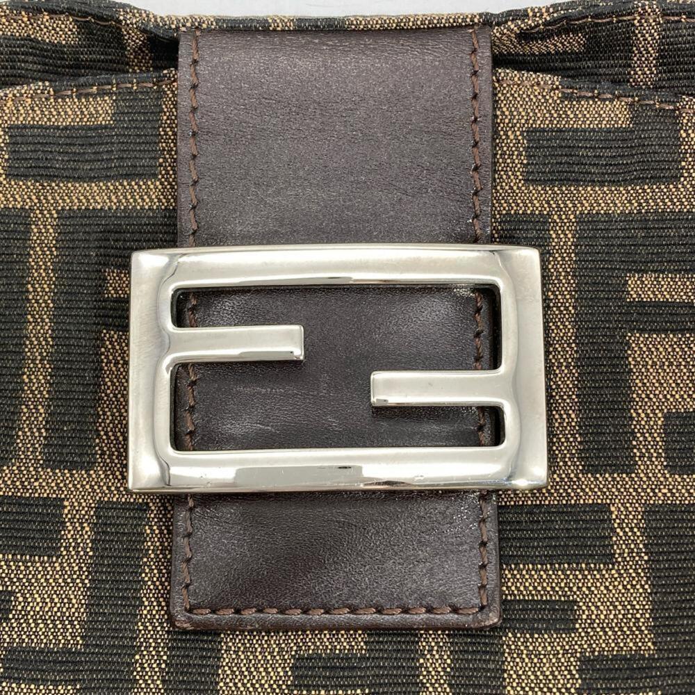 Fendi Zucca Mamma Bucket Shoulder Bag, Canvas, 2321-26725-009, Brown, Silver ... - Picture 8 of 9